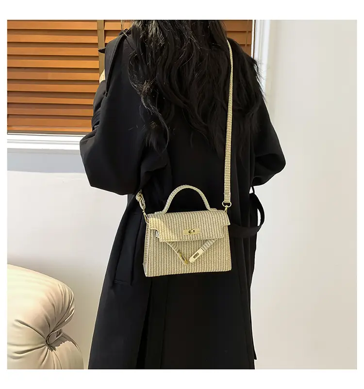Women's White Woven Shoulder Crossbody Bag 2023 — feature 27