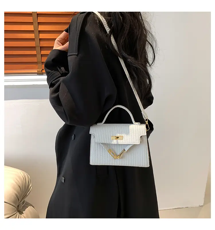 Women's White Woven Shoulder Crossbody Bag 2023 — feature 29