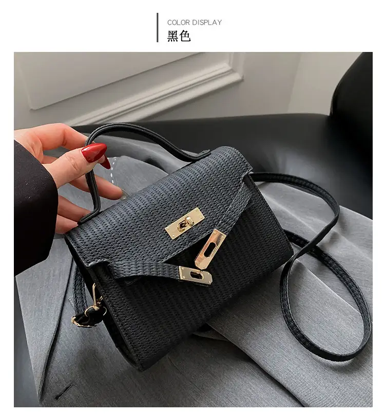 Women's White Woven Shoulder Crossbody Bag 2023 — feature 32
