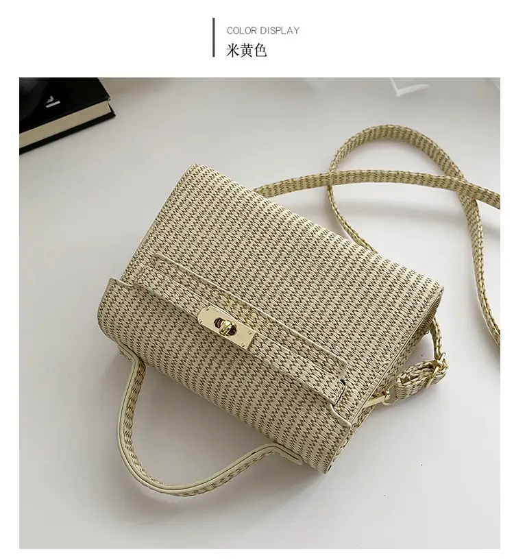 Women's White Woven Shoulder Crossbody Bag 2023 — feature 34