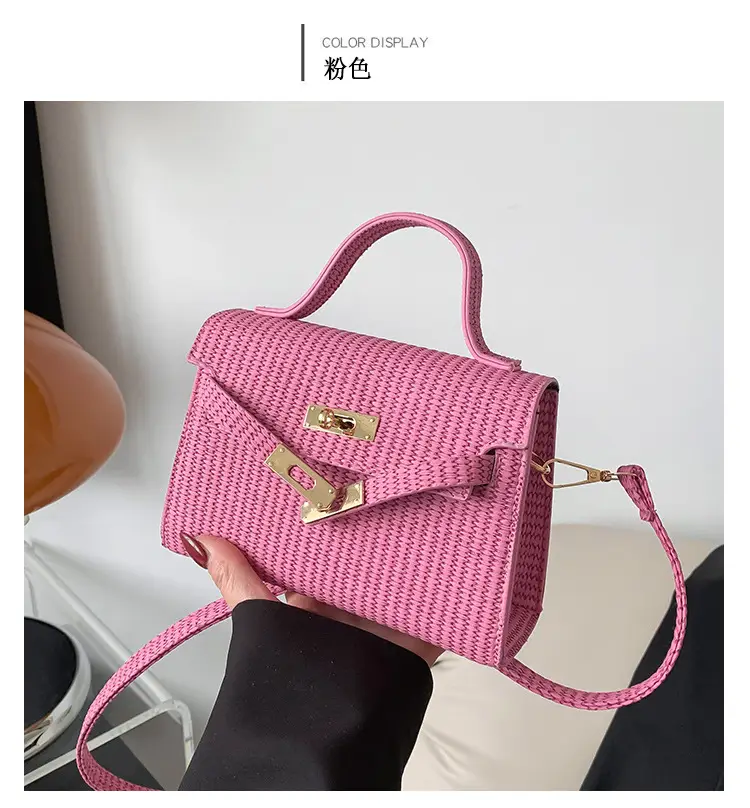 Women's White Woven Shoulder Crossbody Bag 2023 — feature 36