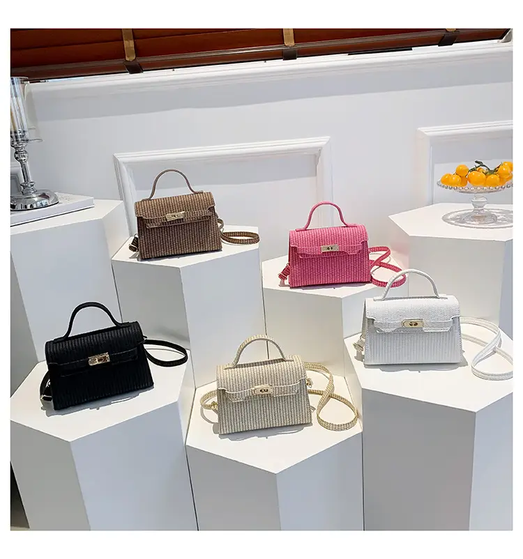 Women's White Woven Shoulder Crossbody Bag 2023 — feature 37