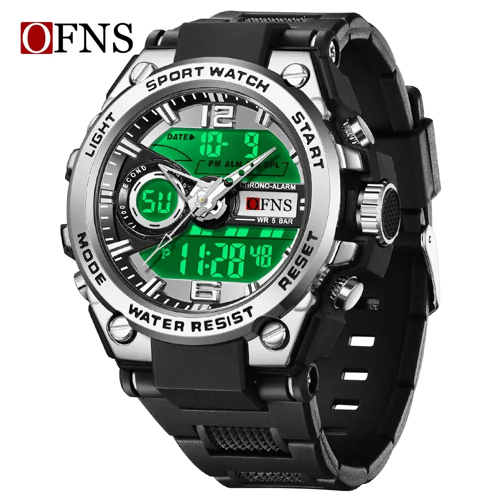 Men's Sport Watch Black Digital Chronograph Multi-Function - Image 4