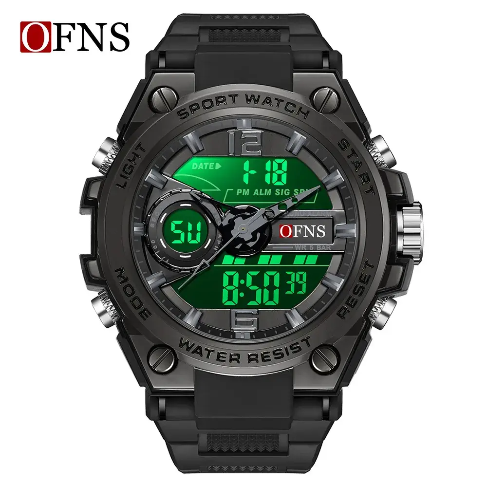Men's Sport Watch Black Digital Chronograph Multi-Function - Image 8
