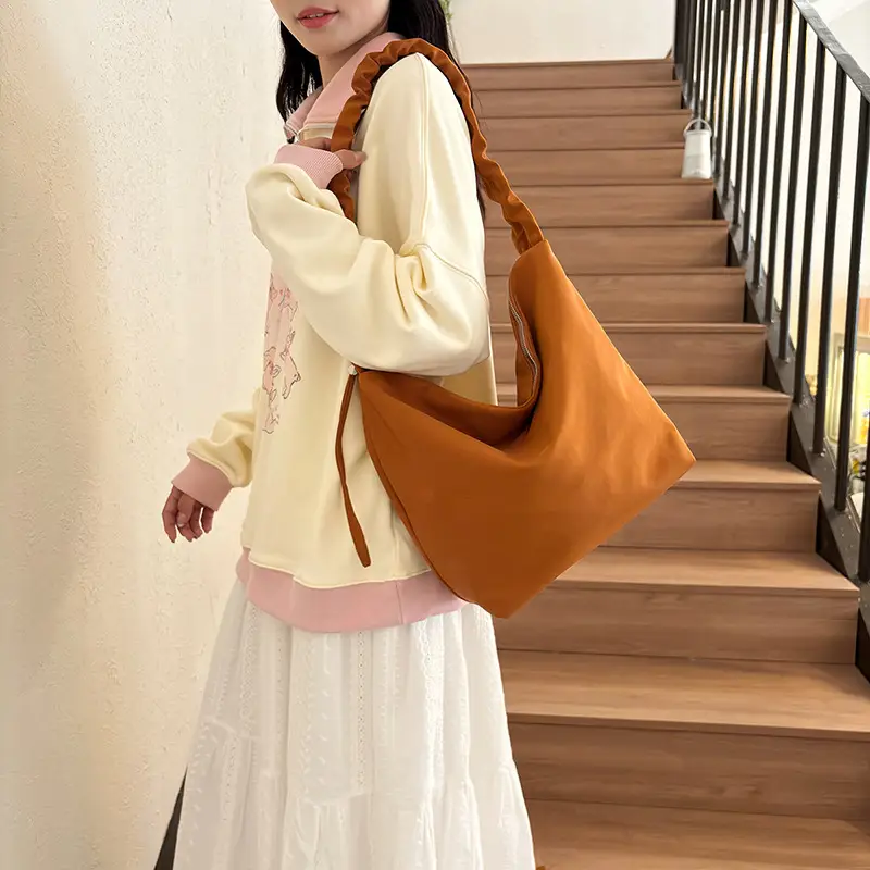 Orange Oxford Cloth Shoulder Bag Large Capacity — feature 9