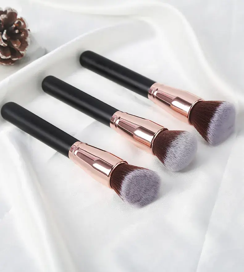 3 Pcs Rose Gold Makeup Brushes Set for Beginners — feature 3