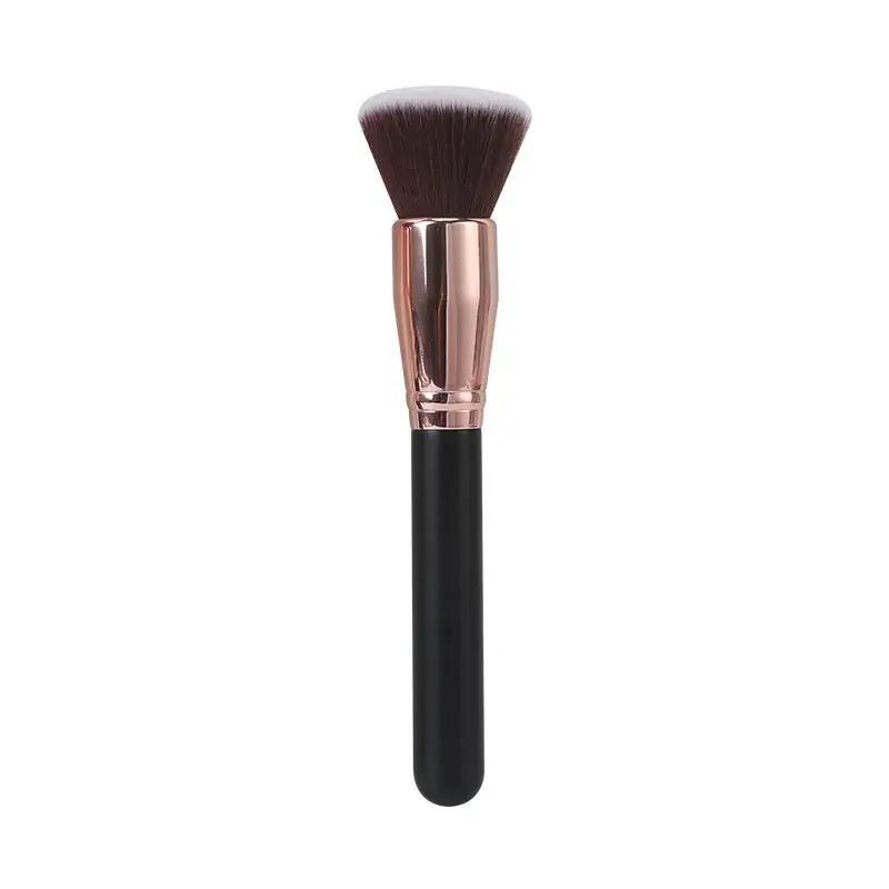3 Pcs Rose Gold Makeup Brushes Set for Beginners - Image 2