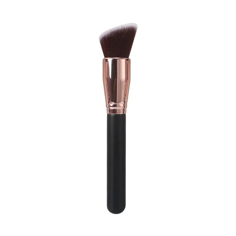 3 Pcs Rose Gold Makeup Brushes Set for Beginners - Image 3