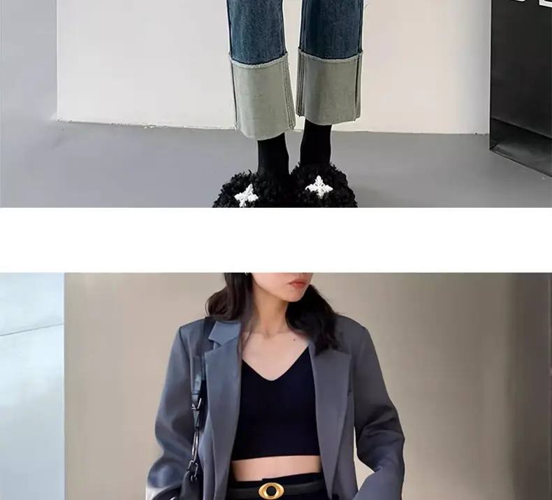 Black Leather Belt with Gold Plated End for Women — feature 7