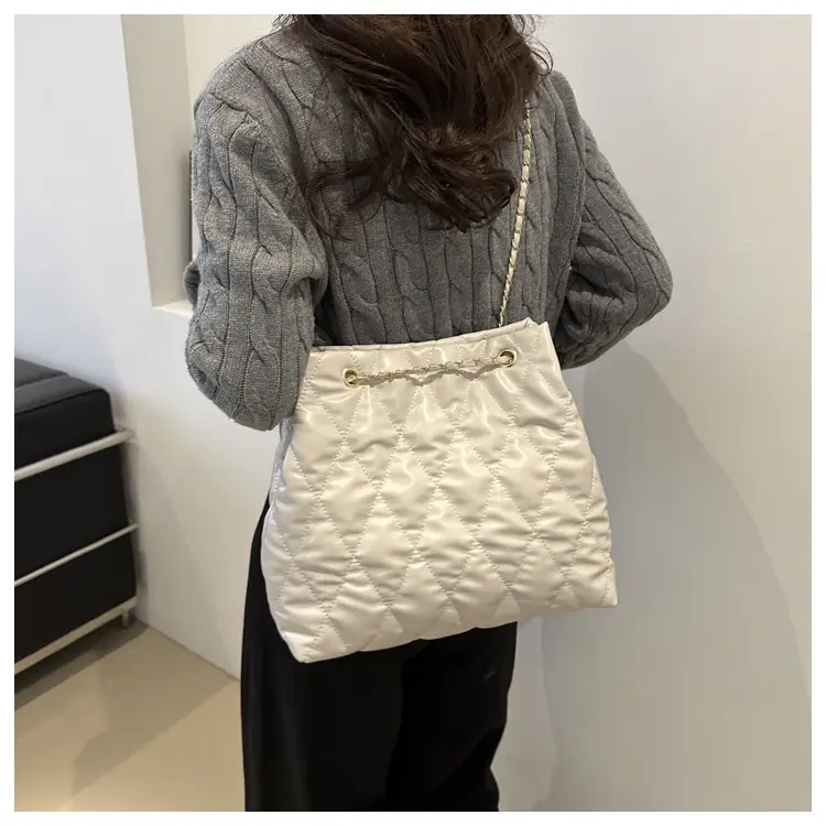 Black Diamond Embroidered Tote Bag for Women — feature 19