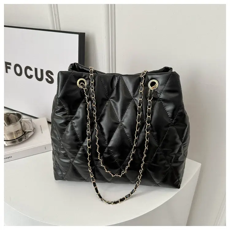 Black Diamond Embroidered Tote Bag for Women — feature 22