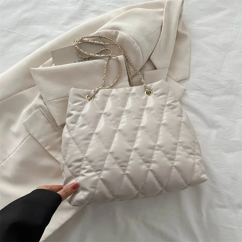 Black Diamond Embroidered Tote Bag for Women