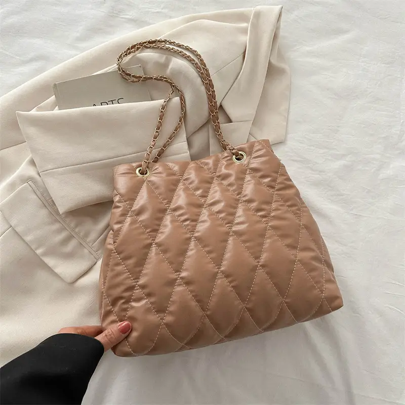 Black Diamond Embroidered Tote Bag for Women