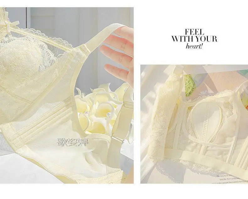 Full Cup Bra for Big Chest Small Women's Wireless Anti-Sagging — feature 15