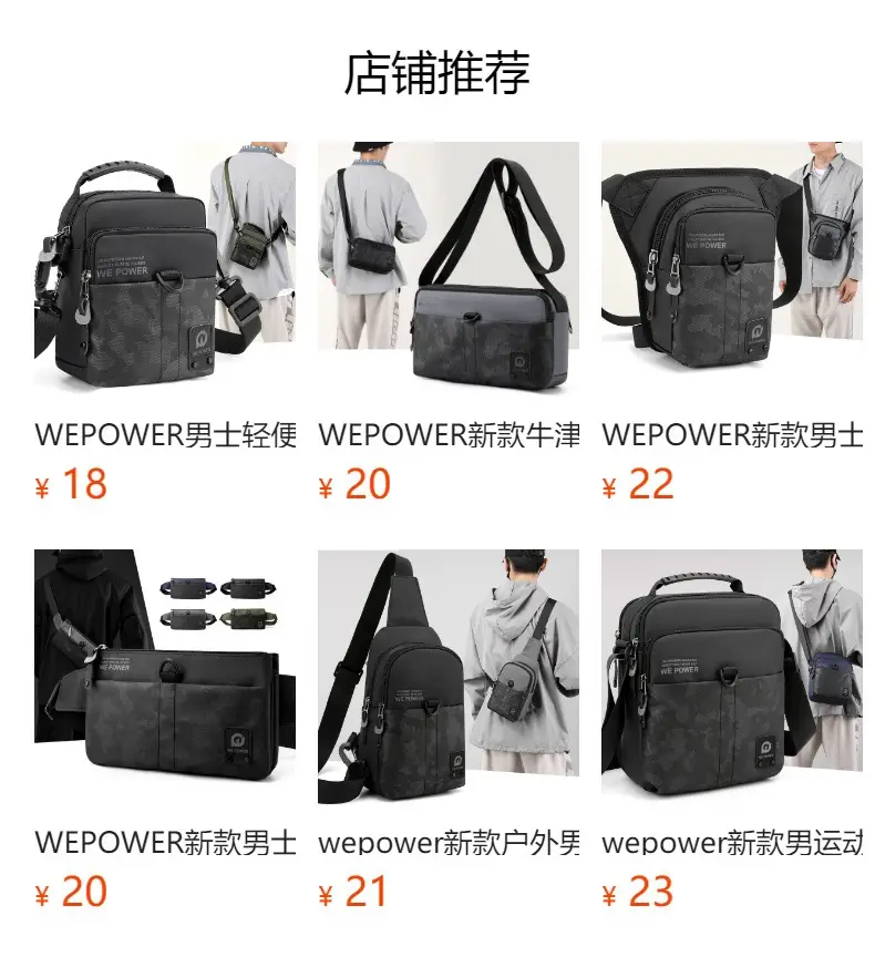 Men Black Camo Shoulder Bag with Adjustable Strap — feature 1