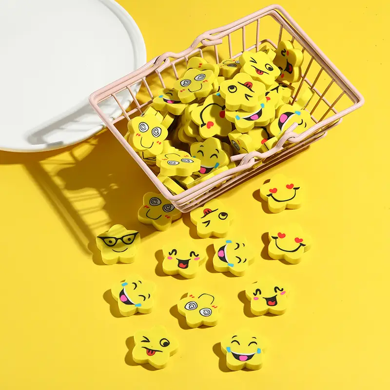 Five-Pointed Star Smiley Eraser for Kids - Image 10
