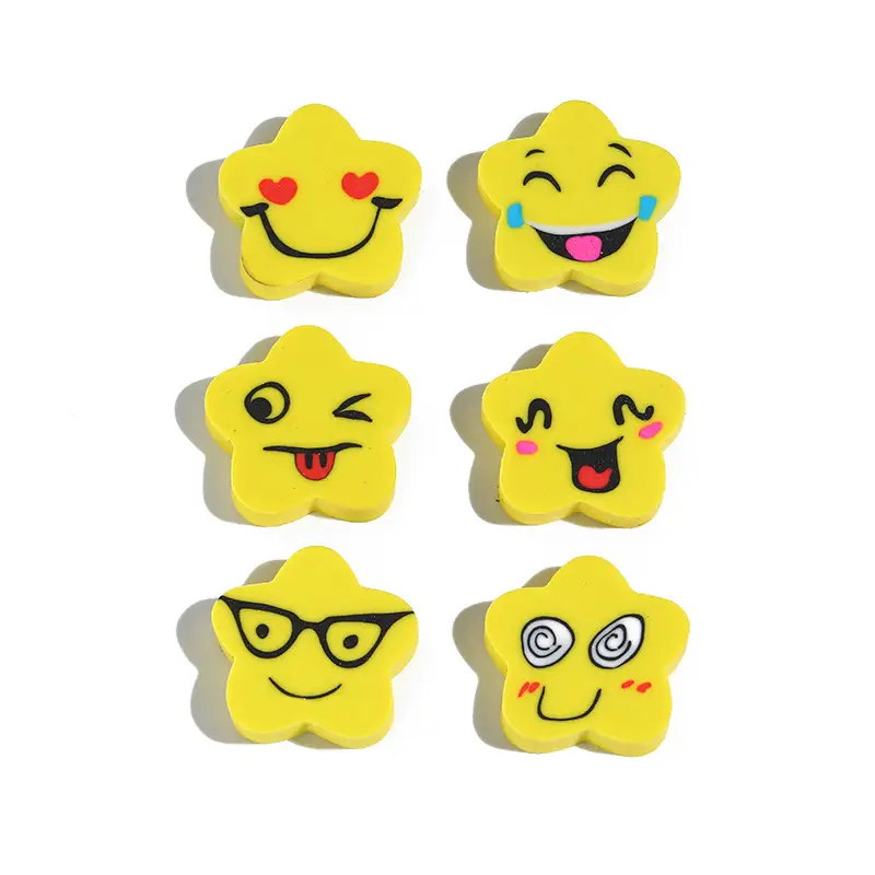 Five-Pointed Star Smiley Eraser for Kids - Image 11