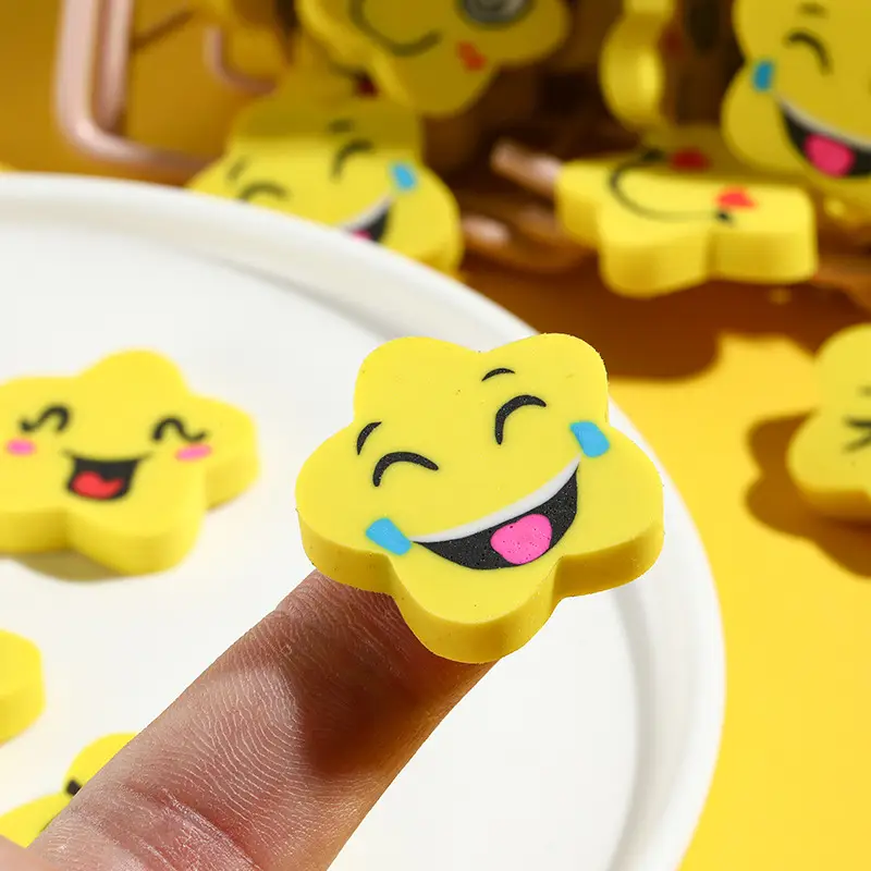 Five-Pointed Star Smiley Eraser for Kids - Image 2