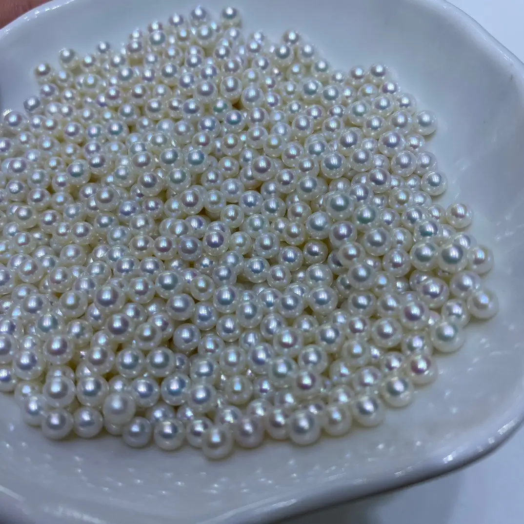 3-4mm Natural Freshwater Light Pearl Baby Bulb - Image 2
