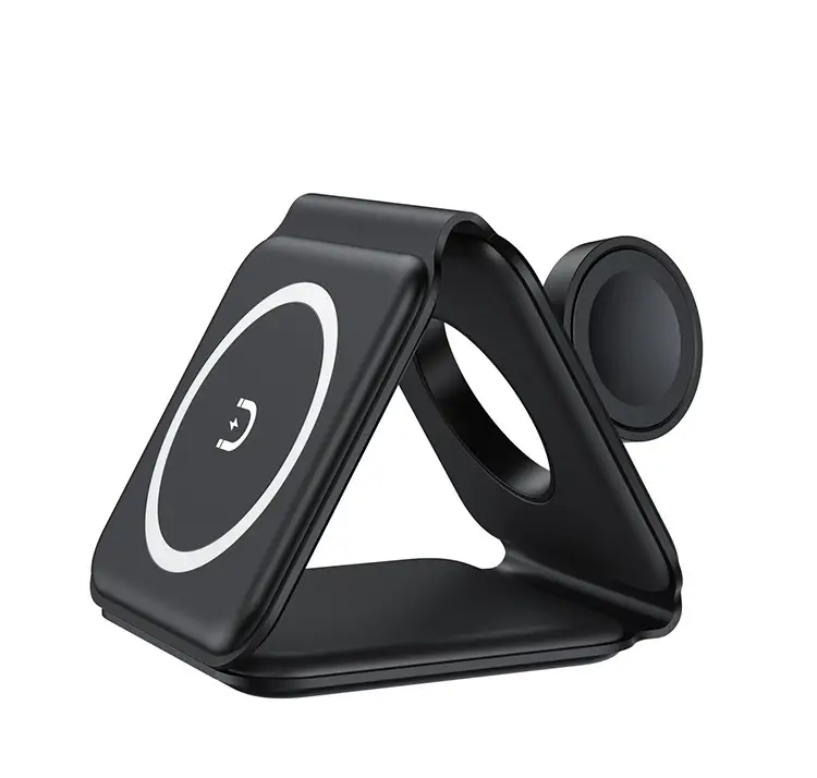 Folding Magnetic Wireless Charger for Apple Watch Earphones Mobile Phone