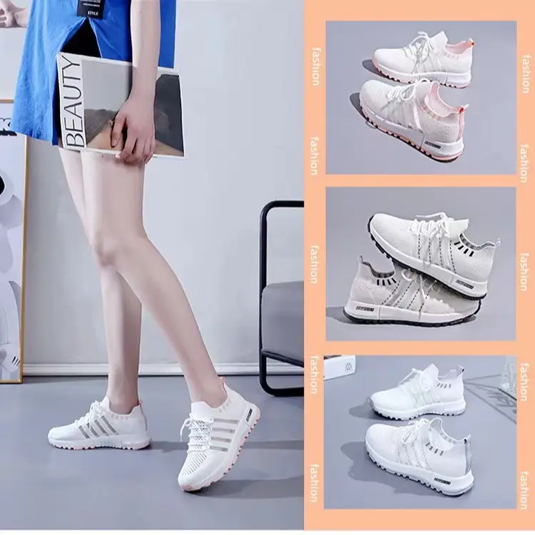 Women White Checkered Casual Sneakers 2025 - Image 17