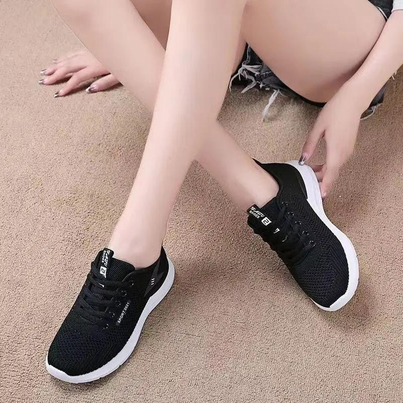 Women White Checkered Casual Sneakers 2025 - Image 9