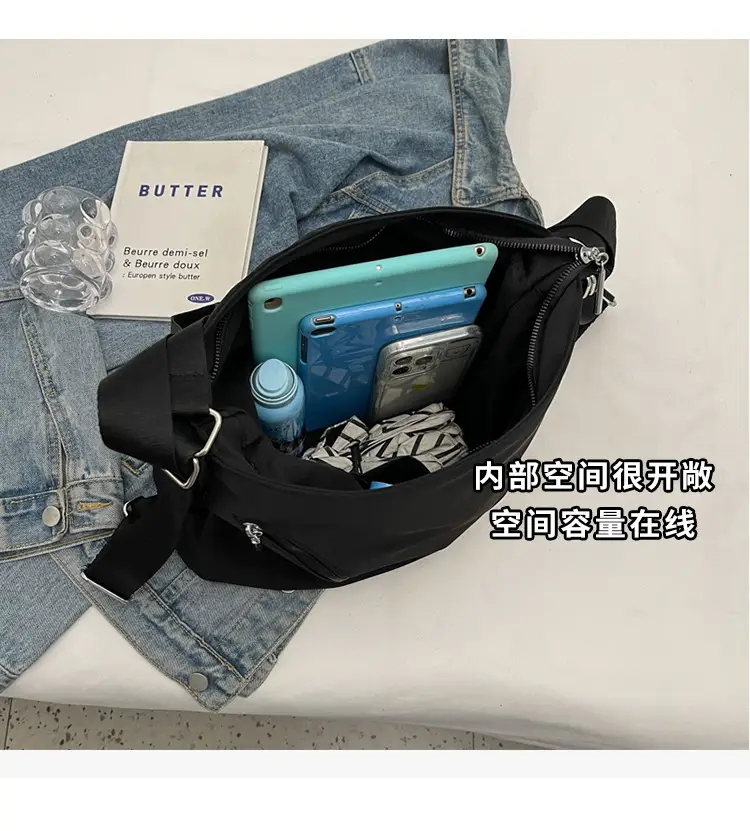 Women's Black Crossbody Bag 2025 Autumn Winter — feature 6