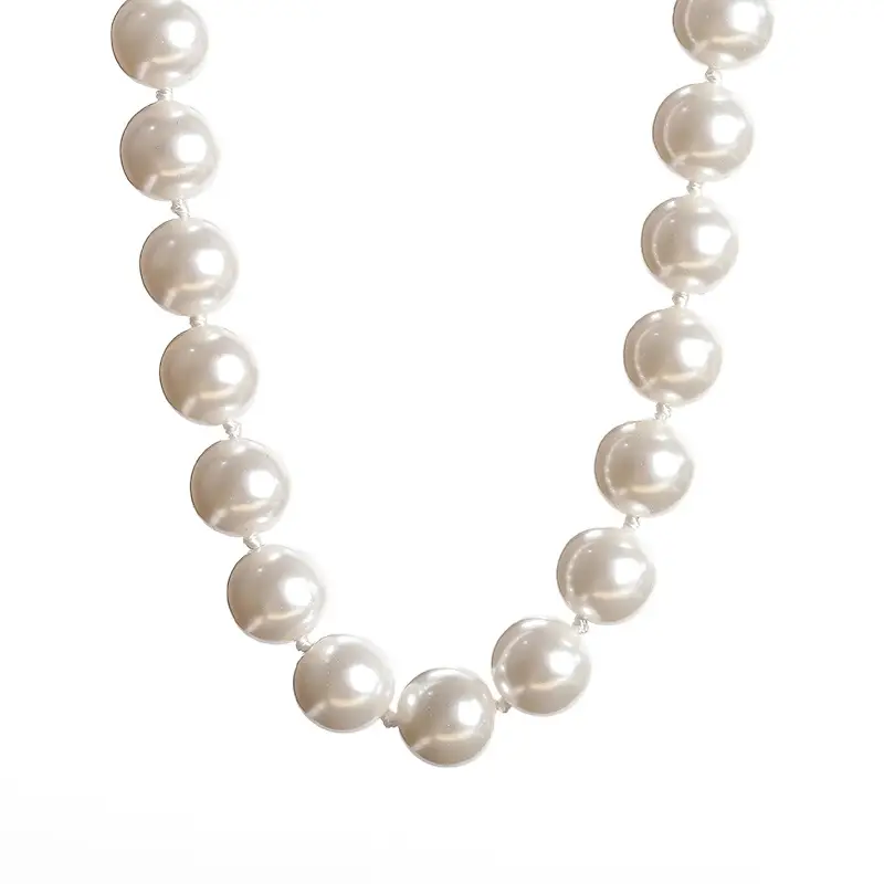 Jingdong Pearl Earrings White Round Silver Clasp - Image 6