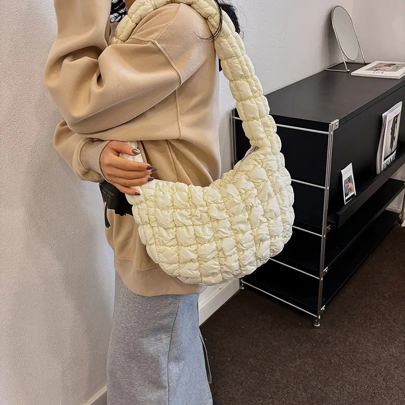 2025 Nylon Shoulder Bag with Embroidery Design - Image 7