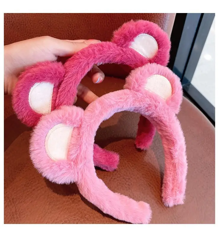 Sweet Blue Fuzzy Hair Band for Women — feature 4