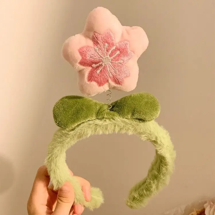 Pink cherry blossom headband