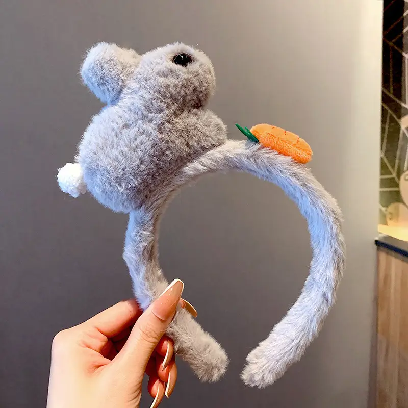 Sweet Blue Fuzzy Hair Band for Women - Image 25