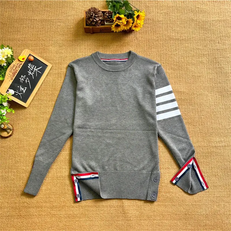 Gray Cardigan Set for Men Women Spring Autumn Loose Fit — feature 15