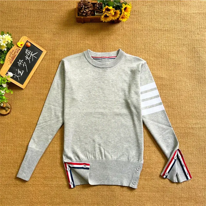 Gray Cardigan Set for Men Women Spring Autumn Loose Fit — feature 17