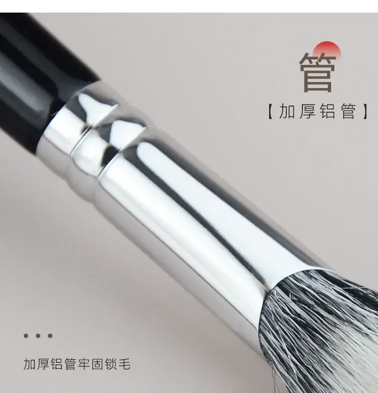 Blush Brush Set with Wool Sickle Dotted Design — feature 13
