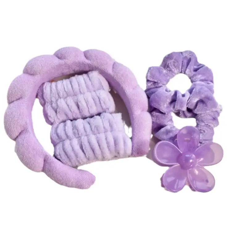 Purple Twist Hair Band for Women Large Bowel Ring