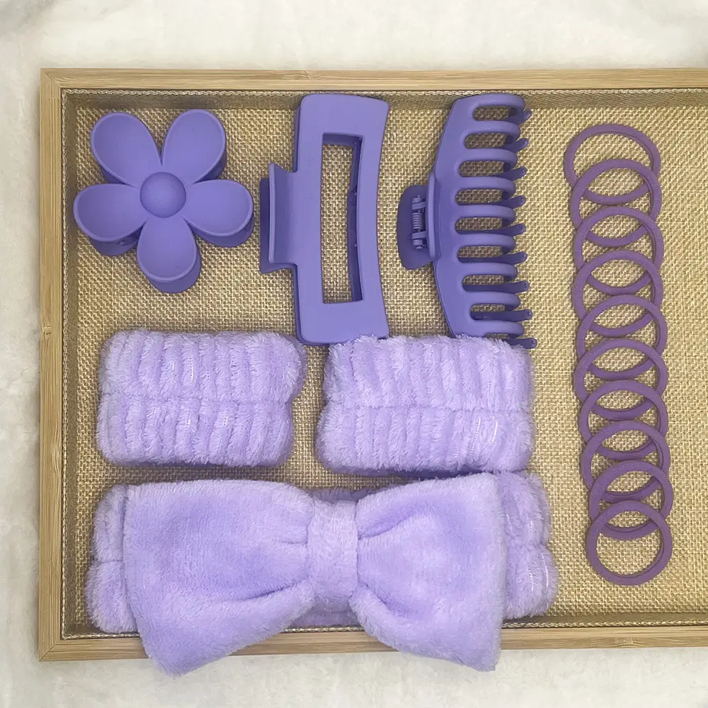 Purple Twist Hair Band for Women Large Bowel Ring