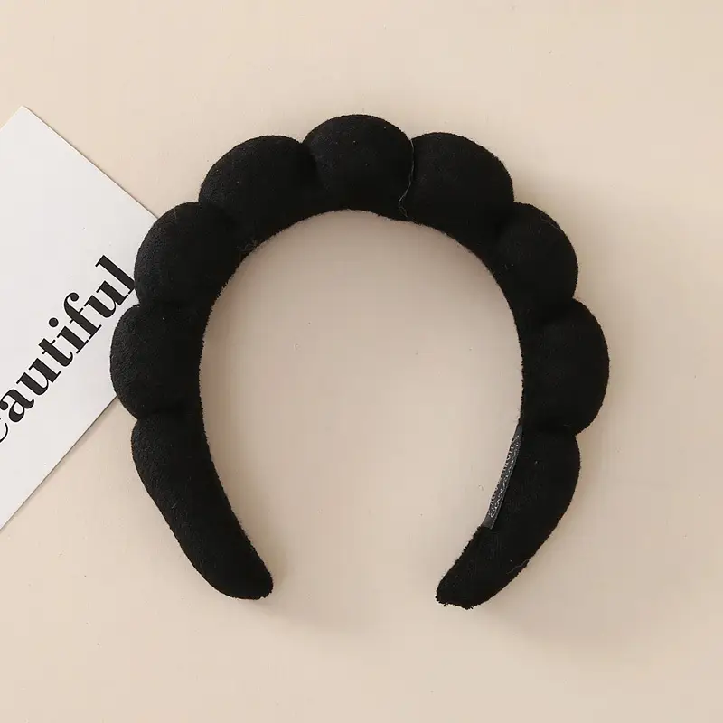 Black Cloud Sponge Hair Band for Women - Image 2