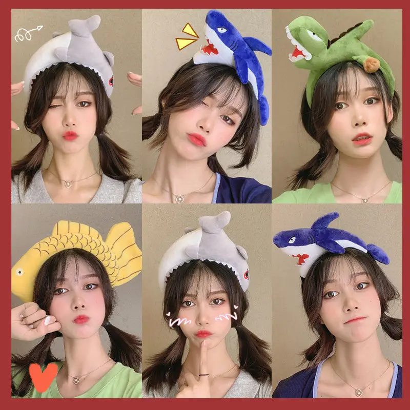Cute Cartoon Headband for Women Pink Furry - Image 29