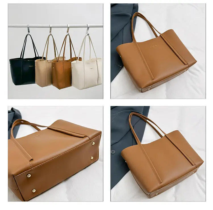 Black Leather Tote Bag for Women 2023 Winter — feature 8