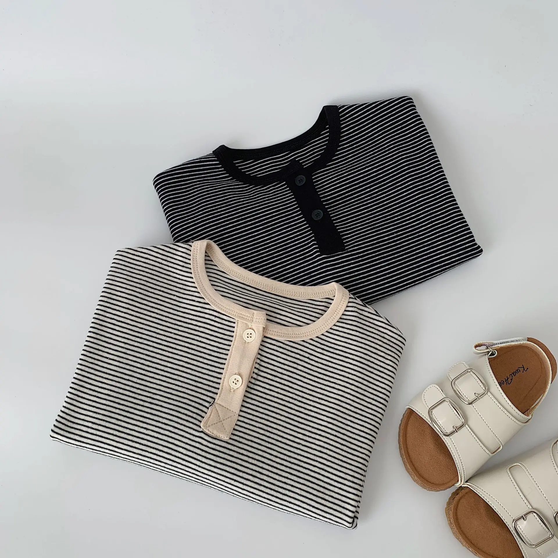 Maibao Boys Striped Long T-Shirt 2026 Spring - Image 2