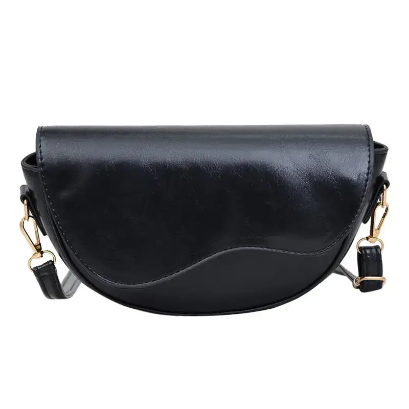 Black Textured Shoulder Bag for Women 2024 - Image 10