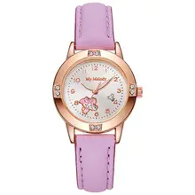 Alloy Diamond Belt Watch for Middle School Girls Sanrio Quartz Watch for Girls Wholesale Niche Fashion Watch Foreign Trade — feature 5