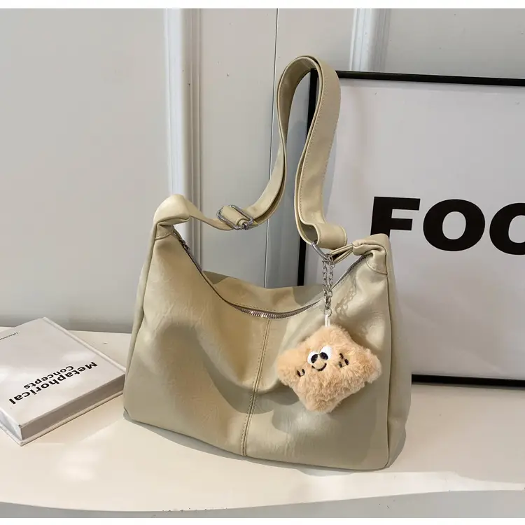 Women Large Capacity Brown Leather Shoulder Bag 2023 — feature 31