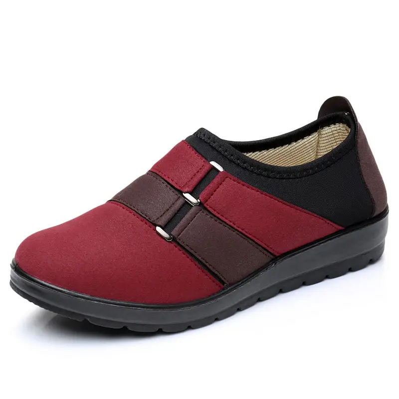 Spring and Autumn Classic casual shoes for middle-aged and elderly women's single-layer shoes soft bottom non-slip flat mom shoes old Beijing cloth shoes for women - Image 4
