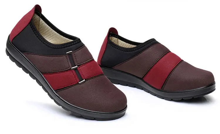 Spring and Autumn Classic casual shoes for middle-aged and elderly women's single-layer shoes soft bottom non-slip flat mom shoes old Beijing cloth shoes for women — feature 15