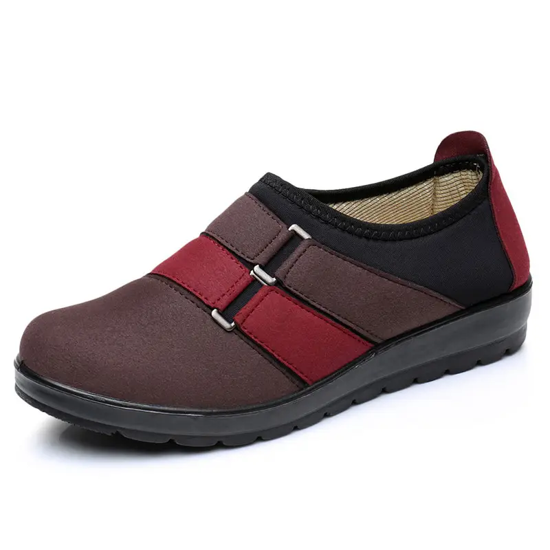 Spring and Autumn Classic casual shoes for middle-aged and elderly women's single-layer shoes soft bottom non-slip flat mom shoes old Beijing cloth shoes for women - Image 2