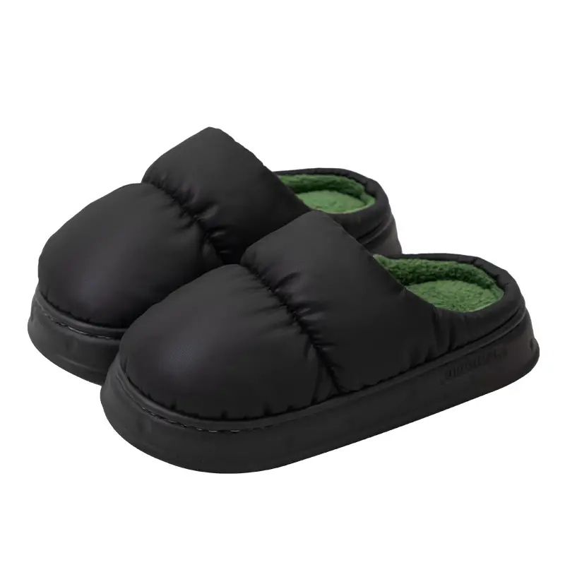 2026 New Model Cotton Slippers for Men, Winter Indoor Home Warm Non-Slip Fleece-Lined Waterproof Cotton Slippers for Women, Bulk Purchase Negotiable - Image 9