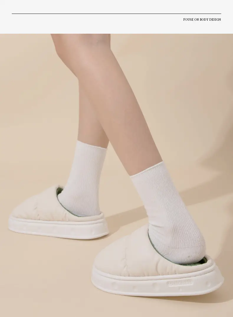 2026 New Model Cotton Slippers for Men, Winter Indoor Home Warm Non-Slip Fleece-Lined Waterproof Cotton Slippers for Women, Bulk Purchase Negotiable — feature 9