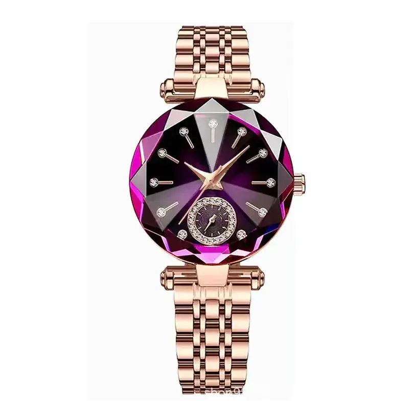 Diamond Encrusted Women's Watch with Rose Gold Band - Image 5